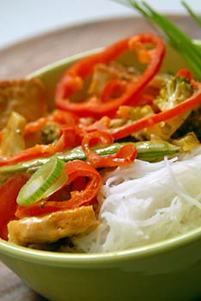 Vegetales en salsa Thai