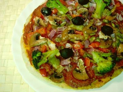 Pizza de verduras
