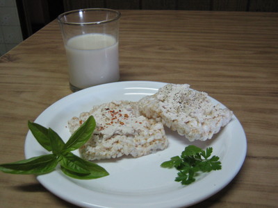 Leche de soja organica y tofu untable