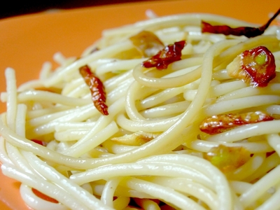 Pasta aglio, olio e peperoncino