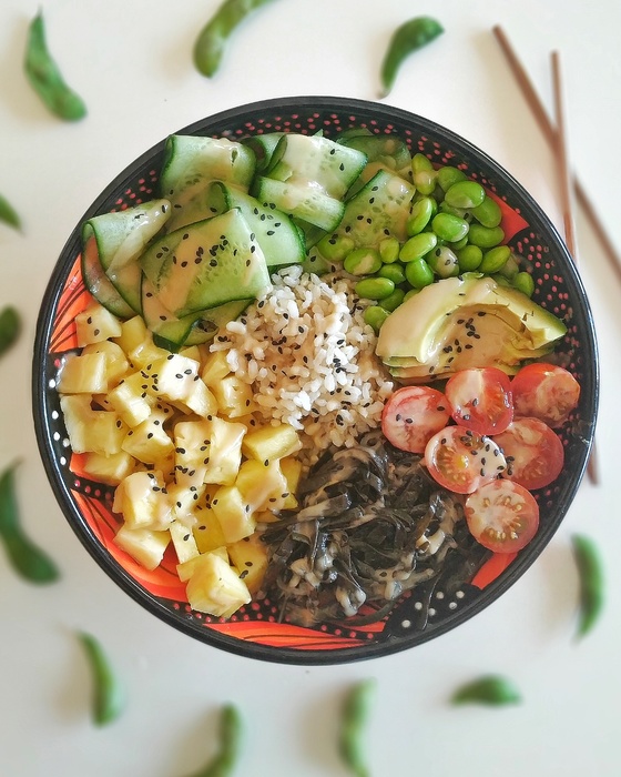 Poké bowl vegano